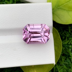 Octagon Cut Pink Kunzite Gemstone: Natural Loose Stone, 14.10 CT