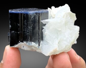 ブルーキャップトルマリン、クリーブランド石アルバイト付き