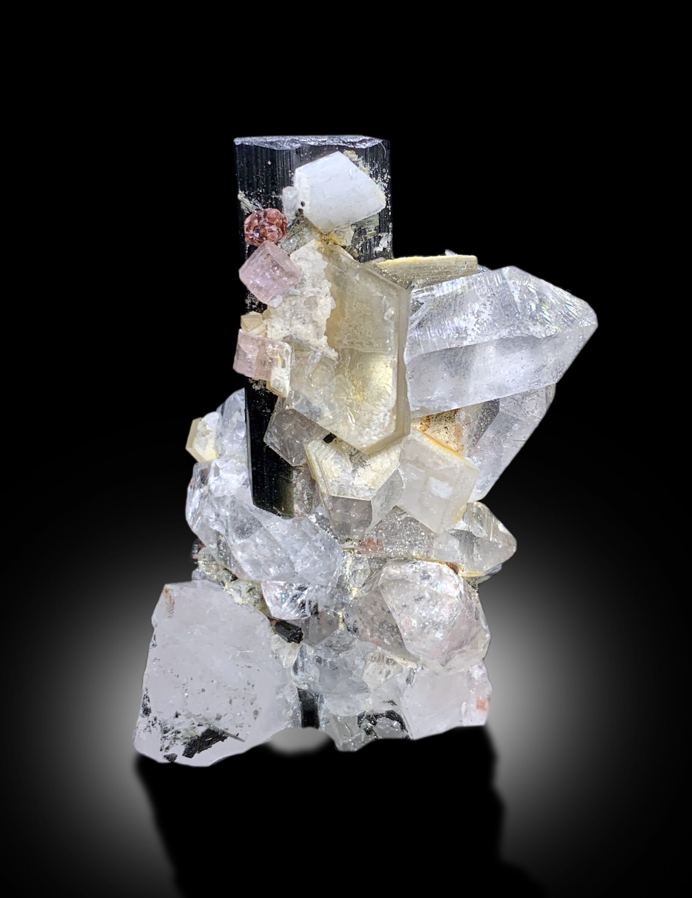 Tourmaline With Apatite, Tantalite Quartz and Mica Mineral Specimen From Skardu Pakistan - 54 gram