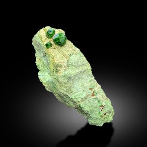 Demantoid Garnet, Green Garnet, Garnet Crystals, Demantoid Garnet Specimen, Crystal Cluster, Mineral Specimen, Raw Gemstone, 641 gram