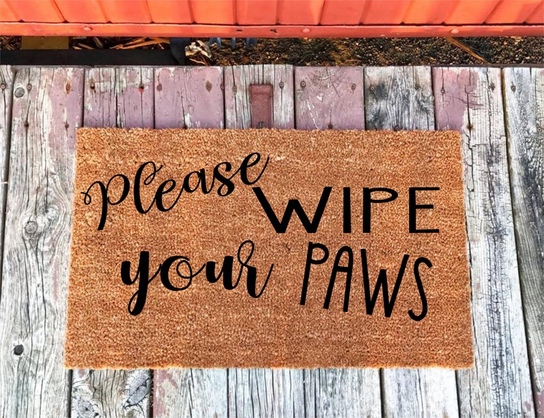 Please Wipe Your Paws Doormat
