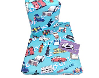 1980's Retro Gift Wrap. Wrapping Paper for Men, Women, Father's Day Wrap 40th Birthdays 50th Birthdays, Brought up in 80's, 1980’s, Eighties