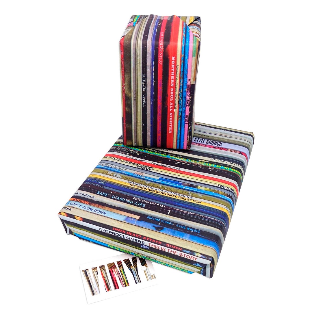 Retro Vinyl Record Wrapping Paper. Great Vinyl Wrapping Paper. Record