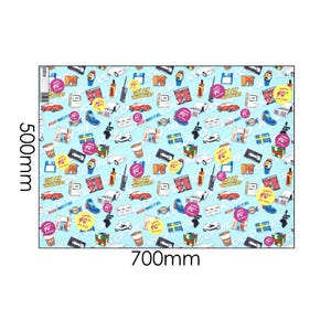 40th Birthday Wrapping Paper Birthday Gift Wrap Retro Wrapping Paper 40th Birthday.Fortieth Birthday Wrap. image 3