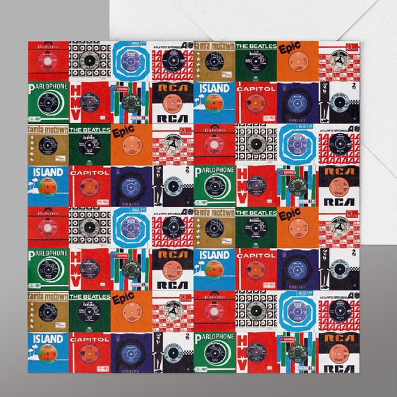 Retro 7" Singles Record Sleeves Any Occasion Card.all Hand Painted Vinyl  Record Sleeves From the 60's and 70's Matching Wrap in Store - Etsy