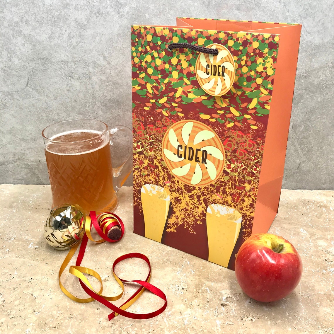 Cider Gift Bag inc Free Extra Gift Tag. Perfect Cider Present Etsy