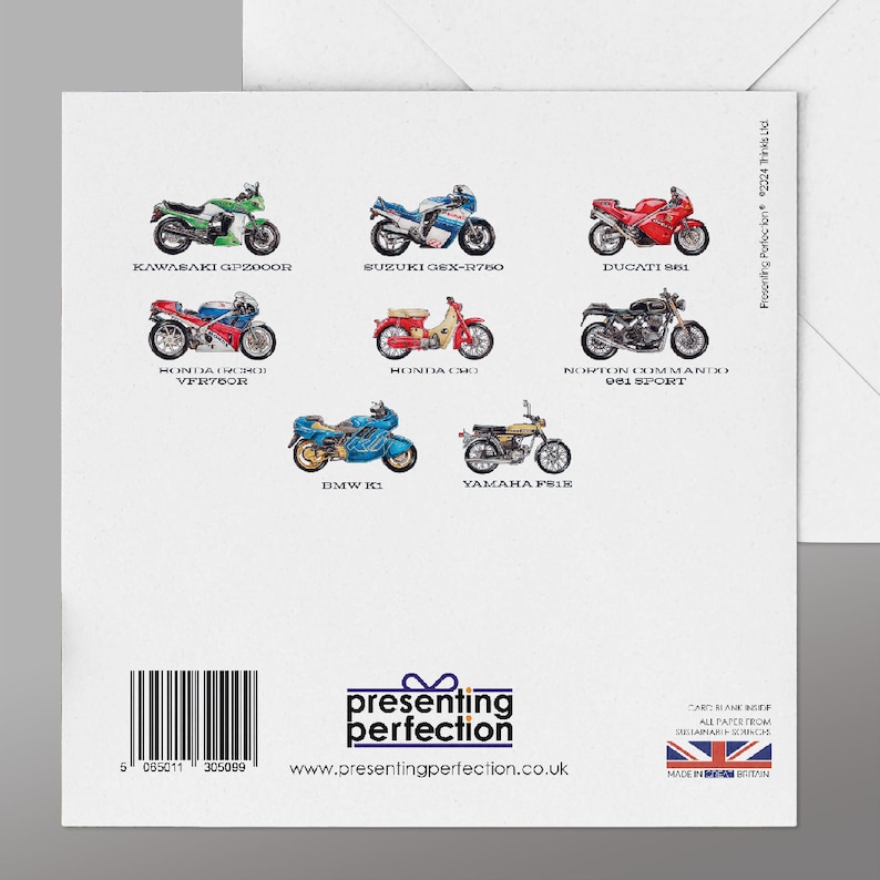 Funny Motorbike Birthday Card, Painted by a Biker for Bikers, Funny ...