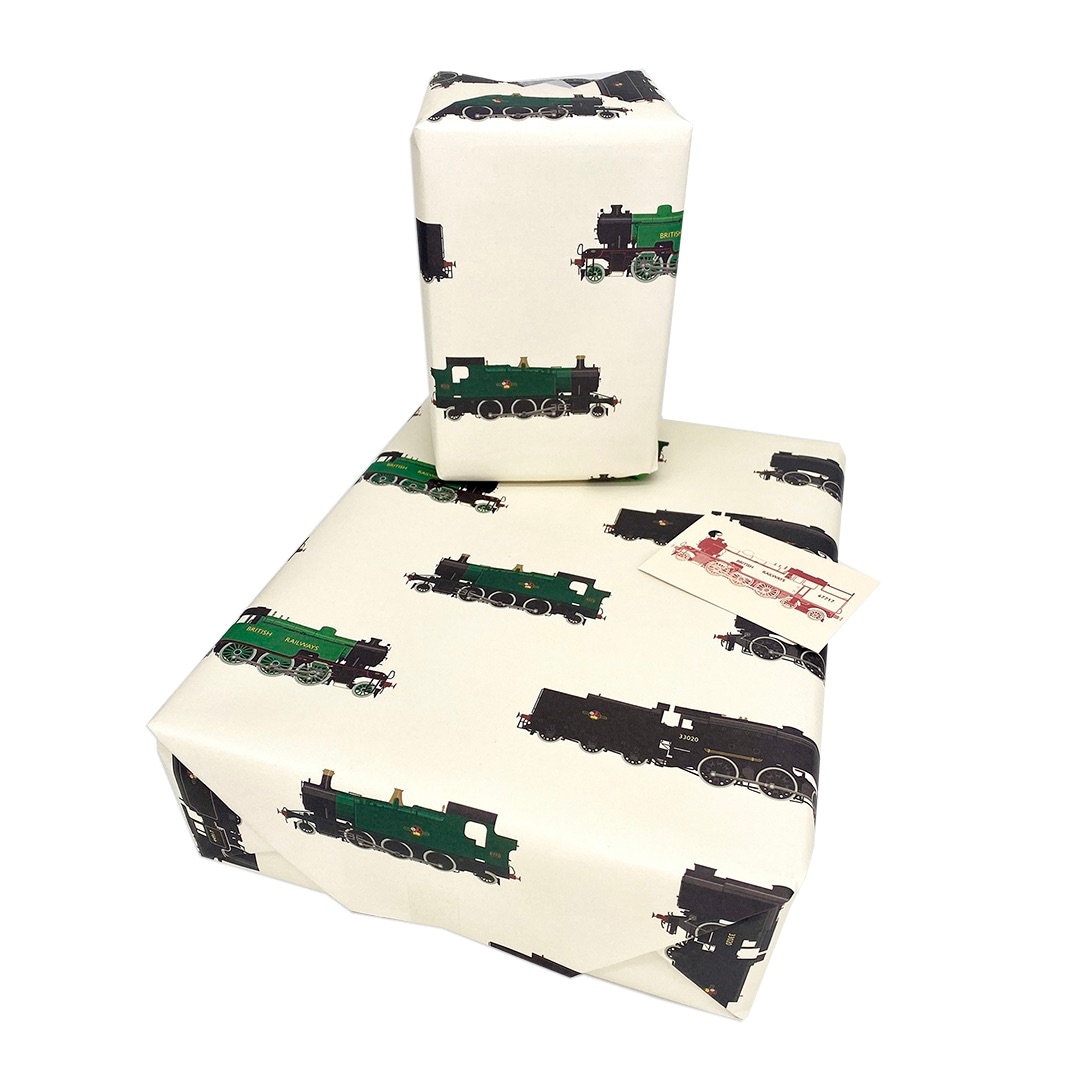 Train Wrapping Paper. Classic Wrapping Paper,perfect for Any