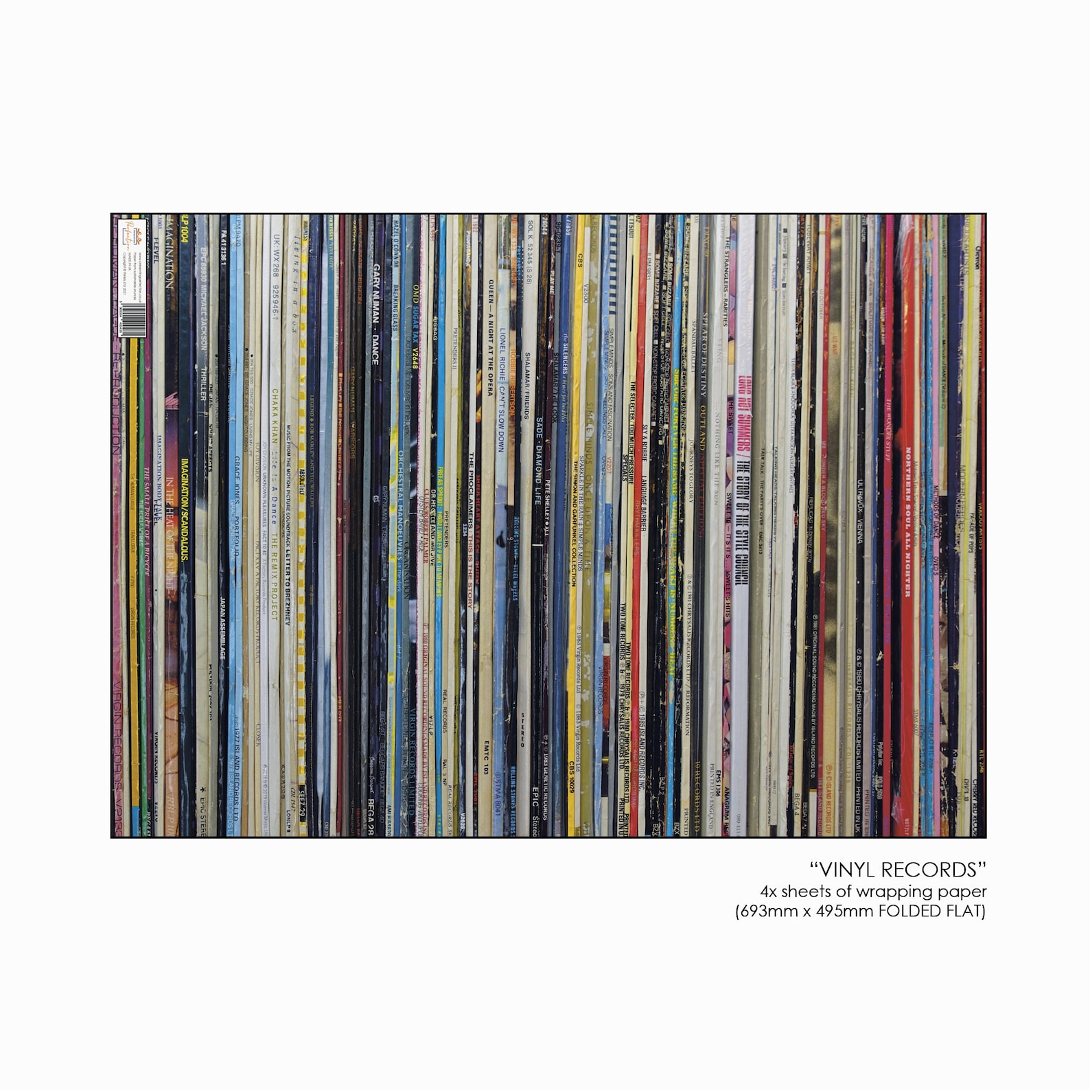 Retro Vinyl Record Wrapping Paper. Great Vinyl Wrapping Paper. Record ...