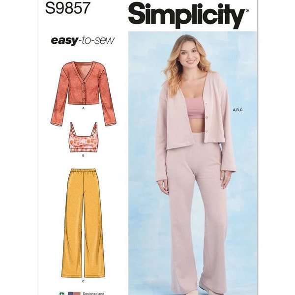 Misses' Knit Loungewear - Simplicity Easy Sewing Pattern S9857