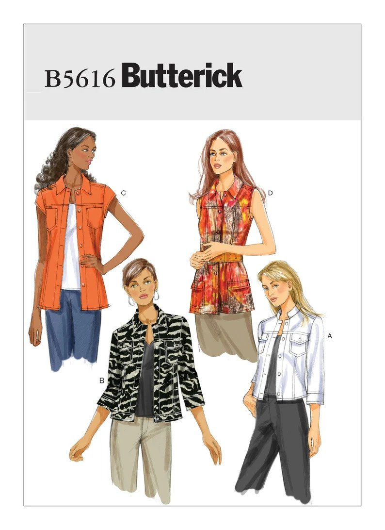 Misses' Jacket - Butterick Easy Sewing Pattern B5616 - Etsy