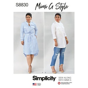 Mimi G Misses'/Miss Petite Shirtdress - Simplicity Sewing Pattern S8830/R10188