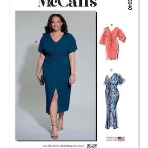Women&#39;s Knit Dress - McCall&#39;s Sewing Pattern M8340
