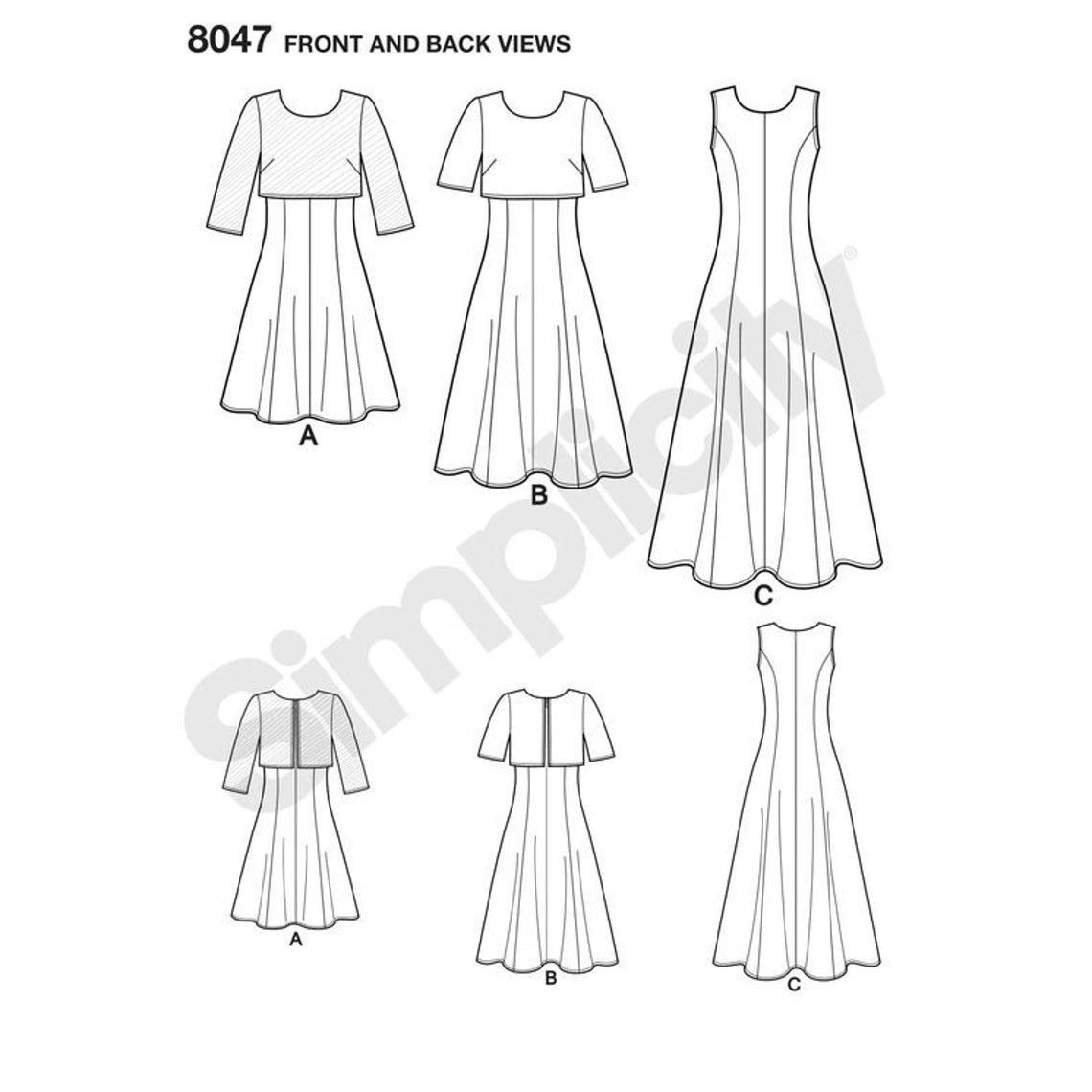 Misses'/miss Petite Dress in 3 Lengths-individual Pattern - Etsy