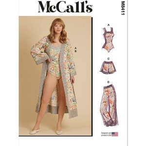 Misses&#39; Bodysuit, Robe, Shorts and Pants - McCall&#39;s Easy Sewing Pattern M8411