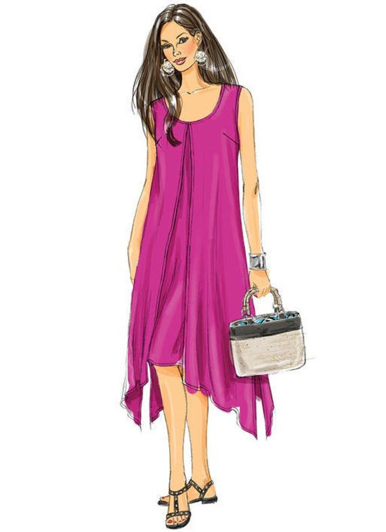 Misses or Womens Drapedoverlay Top Dresses Summer Dress Etsy