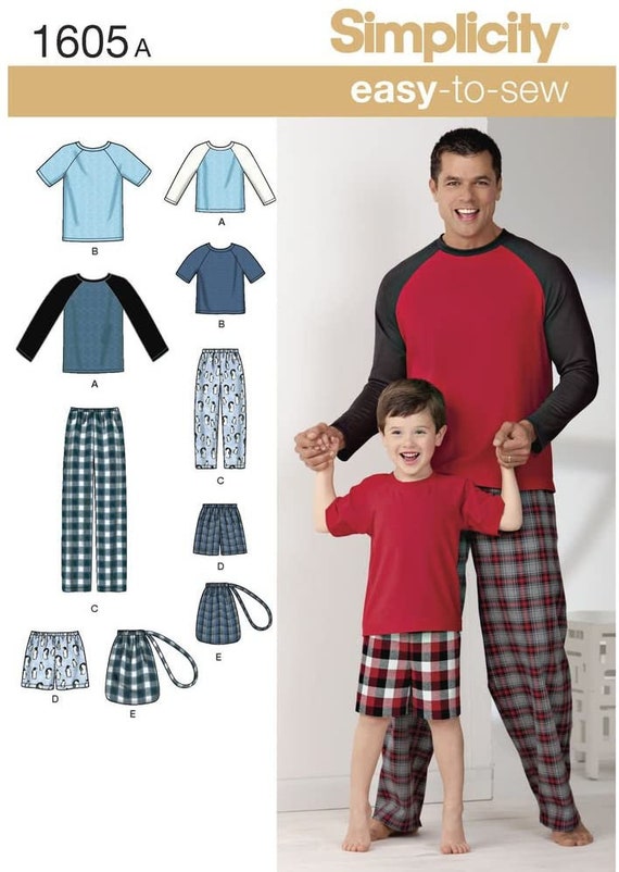 Easy Boys' & Men's Pajamas/loungewear Pants or Shorts - Etsy