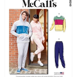 Unisex Tops and Pants - McCall&#39;s Easy Sewing Pattern M8249