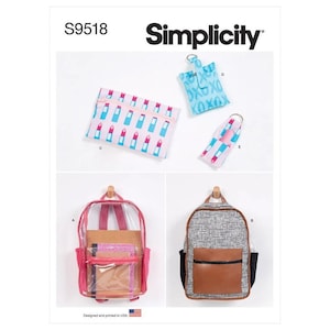 Backpacks and Accessories - Simplicity Sewing Pattern S9518