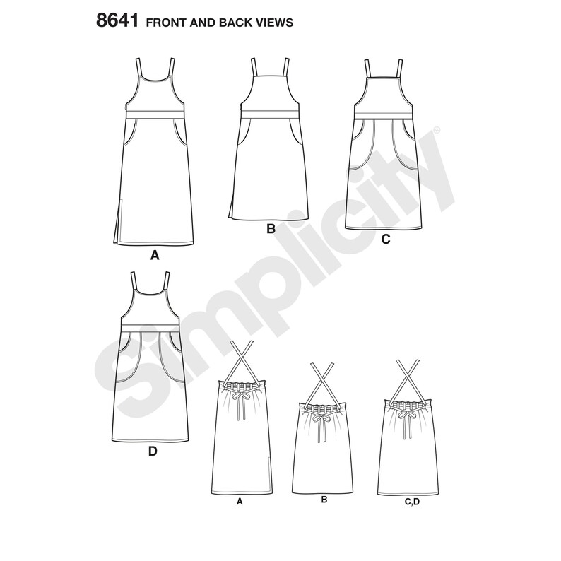 Misses' Sleeveless Jumper Dress With Bodice Skirt and Etsy