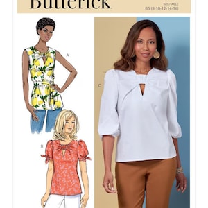 Misses' Tunic with Sash and Top - Butterick Sewing Pattern B6876