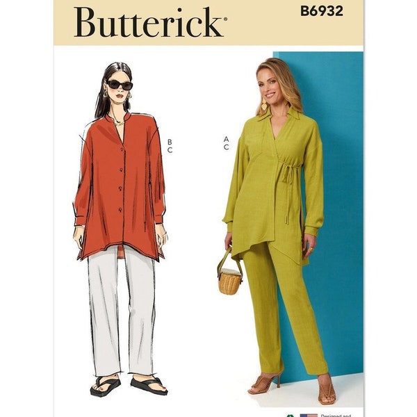 Easy To Sew Misses' Loose-Fitting Top and Pants - Butterick Sewing Pattern B6932