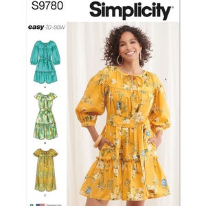 Easy To Sew Misses&#39; Dresses - Simplicity Sewing Pattern S9780