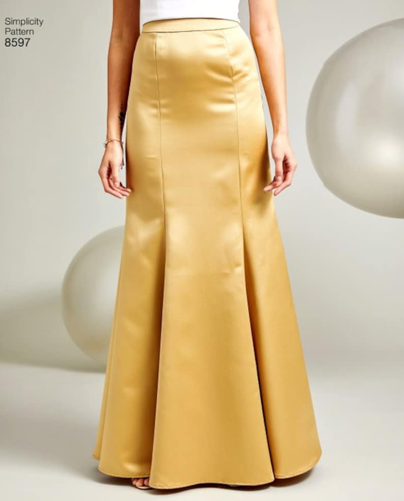 Misses Formal Special Occasion Skirt Skirt with Train Back Etsy