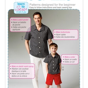 Men&#39;s/Boys&#39; Shirt, Shorts and Pants - McCalls Sewing Pattern M6972