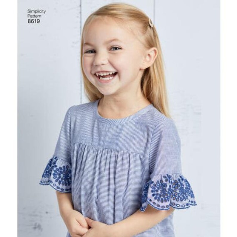 Child&rsquo;s Easy to Sew Dress With Sleeve and Fabric - Etsy
