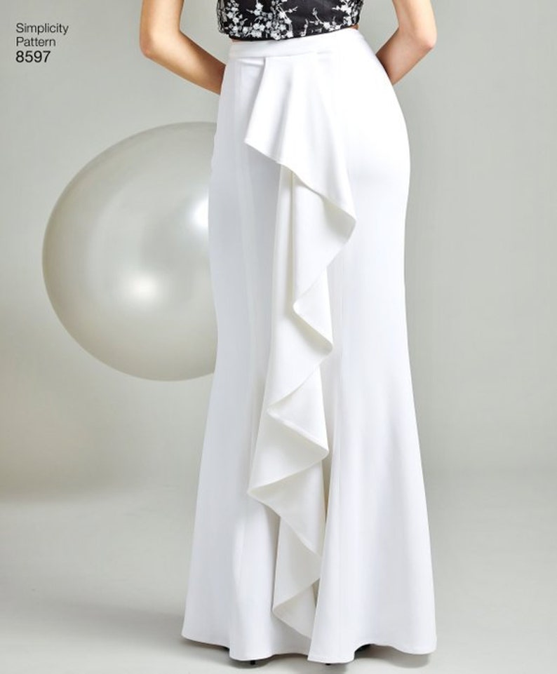 Misses Formal Special Occasion Skirt Skirt with Train Back Etsy