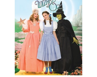 Misses' Wizard of Oz Costumes - 3 Costumes: Glenda, Dorothy, Wicked Witch of the West - Simplicity Pattern 4136