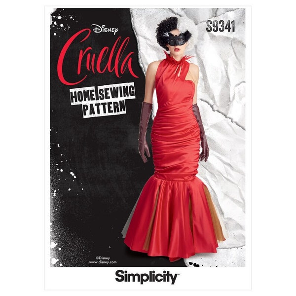 OUT OF PRINT - Misses' Cruella Costume - -Simplicity Sewing Pattern S9341