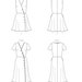 Easy Misses' Mock Button Front Dresses - Butterick Sewing Pattern B6727 ...