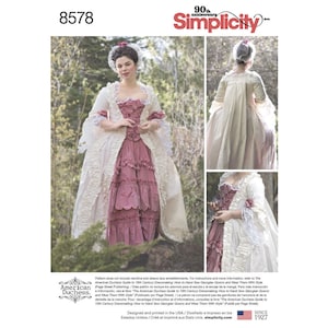 Misses' 18th Century Gown - Simplicity Sewing Pattern 8578