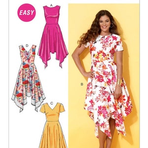 Misses' Handkerchief-Hem Dresses - McCall's Sewing Pattern M7315