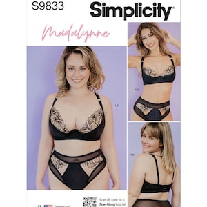Misses' and Women's Bra, Panty and Thong by Madalynne Intimates - Simplicity Sewing Pattern S9833