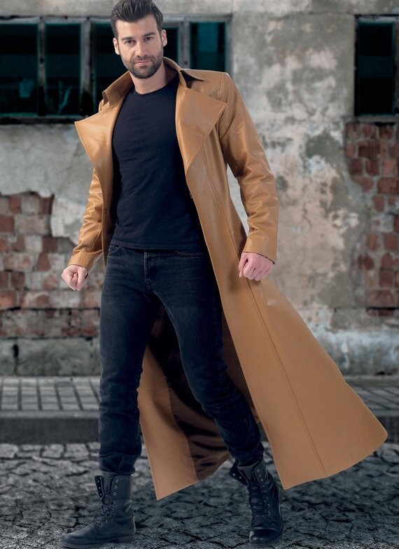 Manteau homme pour cosplay deguisement avec col et coutures conception YAYA HAN Patron de couture McCall s M7374 Etsy Canada