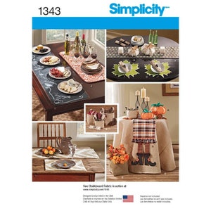 OUT OF PRINT - Table Accessories, Stuffed Pumpkins & Fabric Baskets - Kwik Sew Sewing Pattern K4348