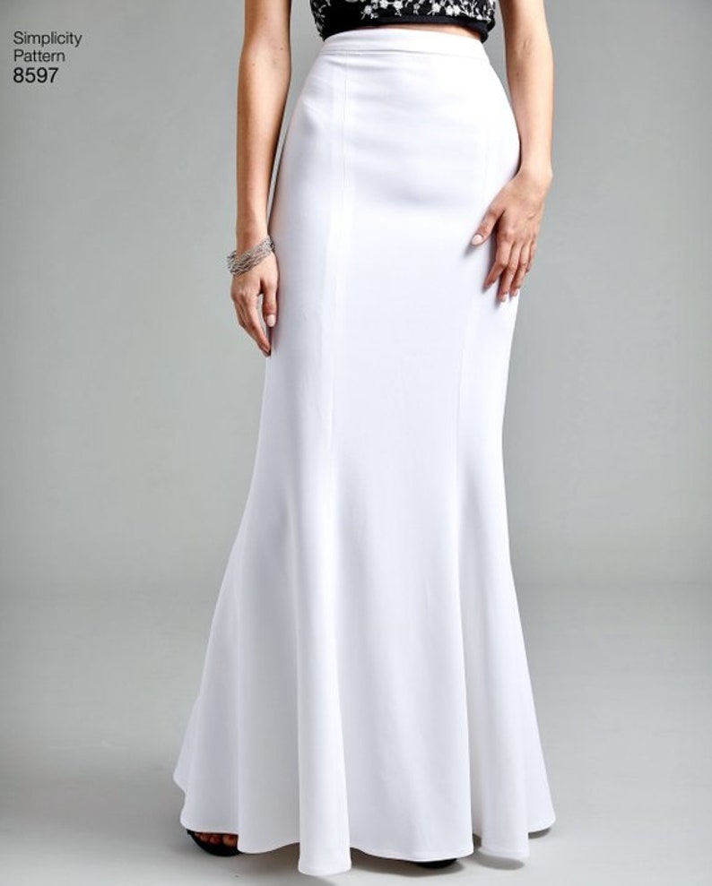 Misses Formal Special Occasion Skirt Skirt with Train Back Etsy