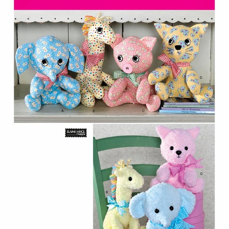 Stuffed Animal Sewing Patterns Etsy