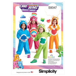 Toddlers&#39; Care Bears Animal Jumpsuit Costume - Simplicity Sewing Pattern S9347