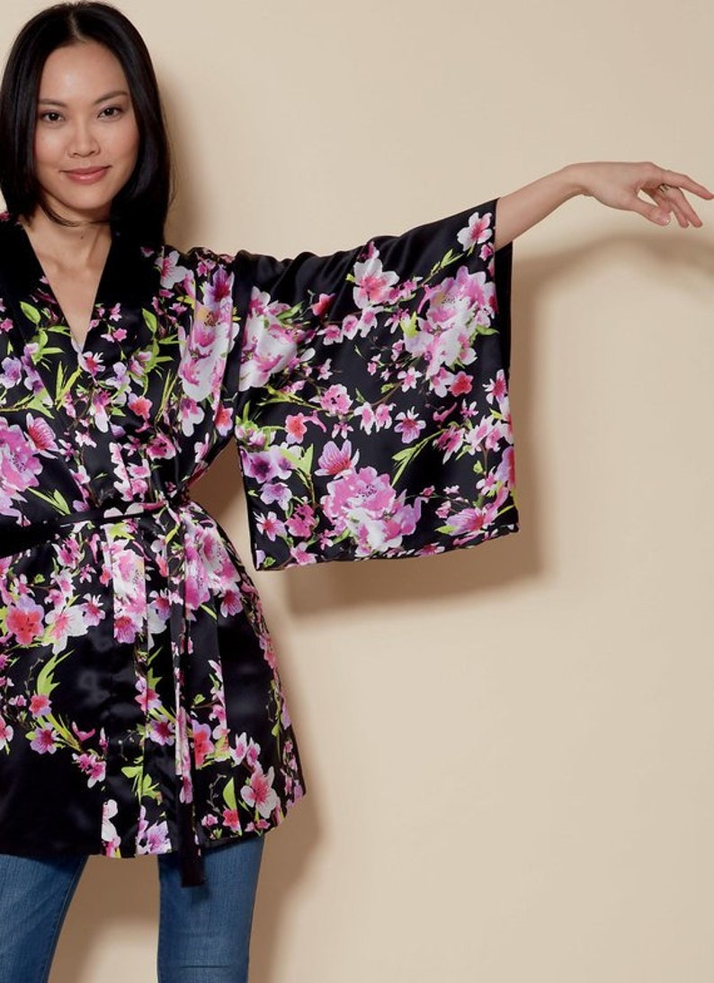 Misses' Jacket and Belt Kimono Jackets Open Front | Etsy