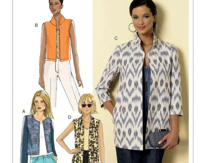Easy Misses' Open-front Jackets - Butterick Sewing Pattern B6328 - Etsy