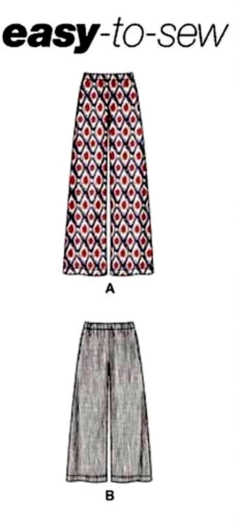 Misses' Skirt or Wide Leg Pants in Various Lengths - Etsy