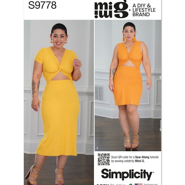 Misses' Knit Dress in Two Lengths by Mimi G Style - Easy-To-Sew Simplicity Sewing Pattern S9778