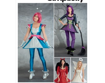 Misses' Costumes - Alien, Witch, Angel or Devil - Simplicity Sewing Pattern S9349