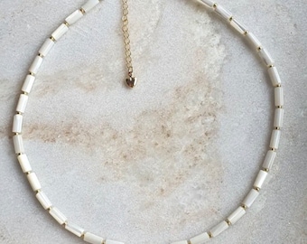 Handcrafted Ladies white Natural  shell  Choker /Necklace