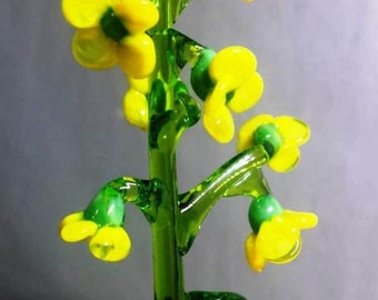 Schlüsselblume aus Glas