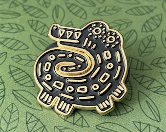 Crocodile Enamel Pin | Spirit Animal Pin | Animal Lapel Pin